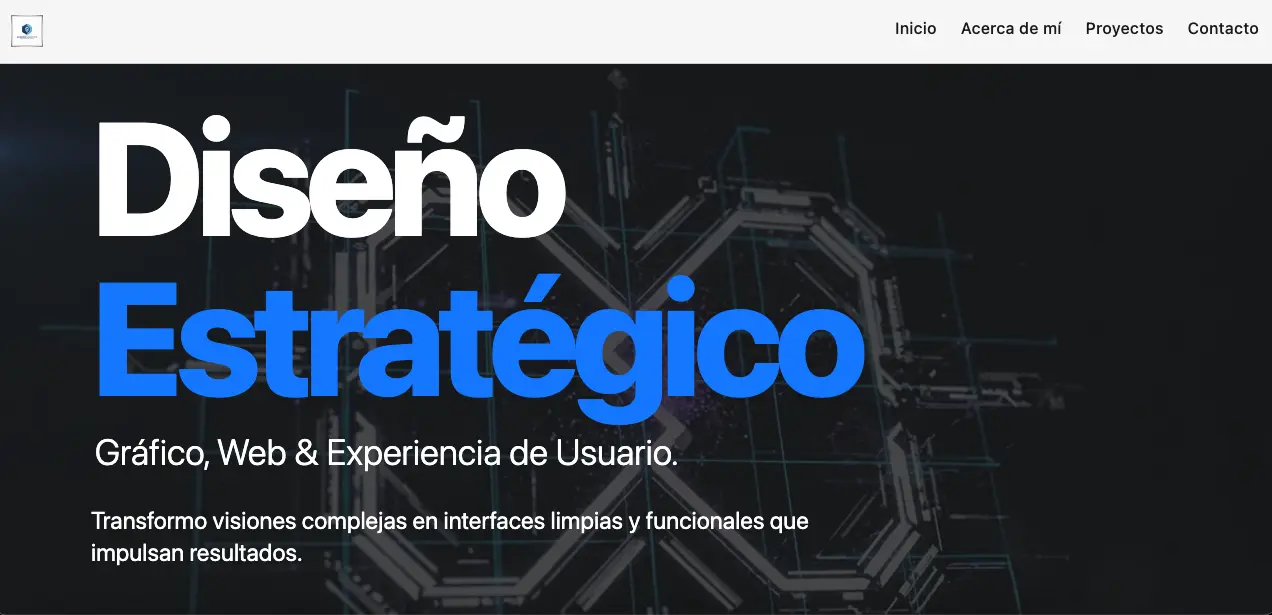 Previsualización de Landing Page para Diseñador